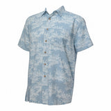 Men's Bamboo Shirt - Leaf Blue