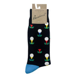 Men's Golf Balls On Tees Socks - Bla