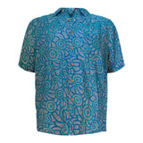 Bamboo Men's Shirt Aboriginal Art - Bush Tail Possum Dreaming