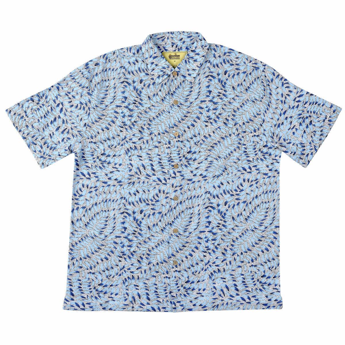 Bamboo Men's Shirt Aboriginal Art - Kanta Jukurrpa