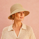 Ora Bucket Hat in Ivory