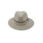 Marley Fedora Hat in Navy, Ivory & Mix Camel