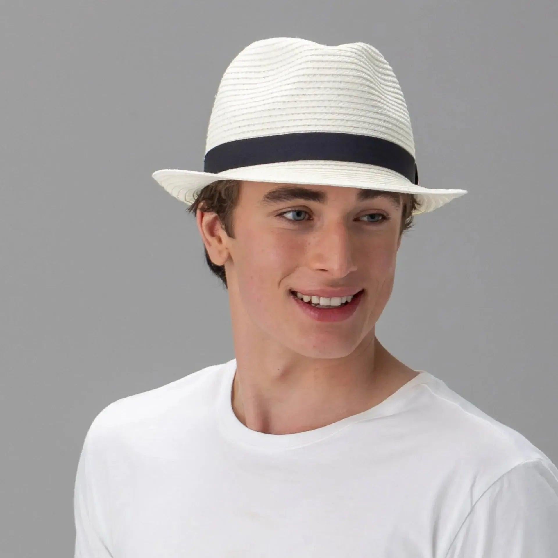 Resort Trilby Hat in Ivory or Caramel