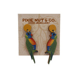 Rainbow Lorikeet Australian Bird Earrings