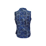 Bamboo Women's Shirt Sleeveless Aboriginal Art - Mina Mina