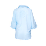 Lilly Shirt in Raspberry, White & Light Blue