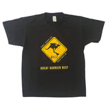 Diving Kangaroo Next 18 Metres T-Shirt - Black