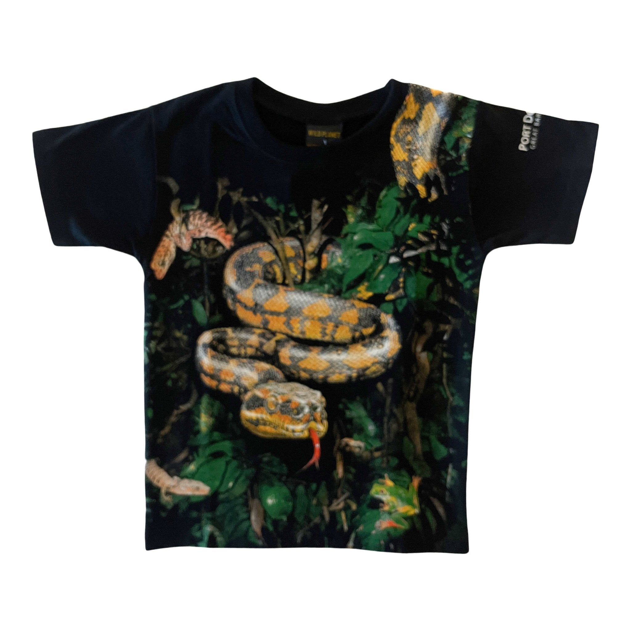 Rainforest Print T-Shirt - Navy