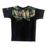 Rainforest Print T-Shirt - Navy