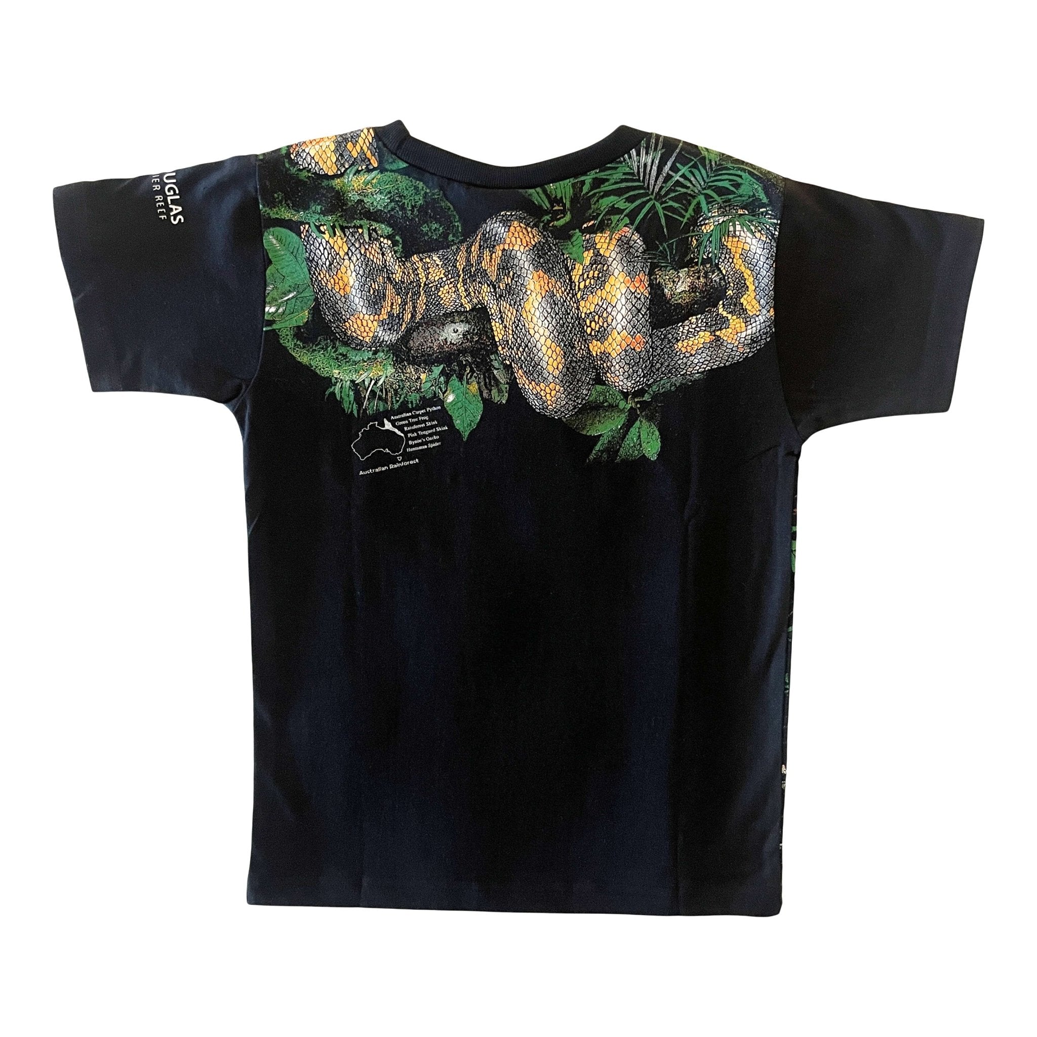 Rainforest Print T-Shirt - Navy