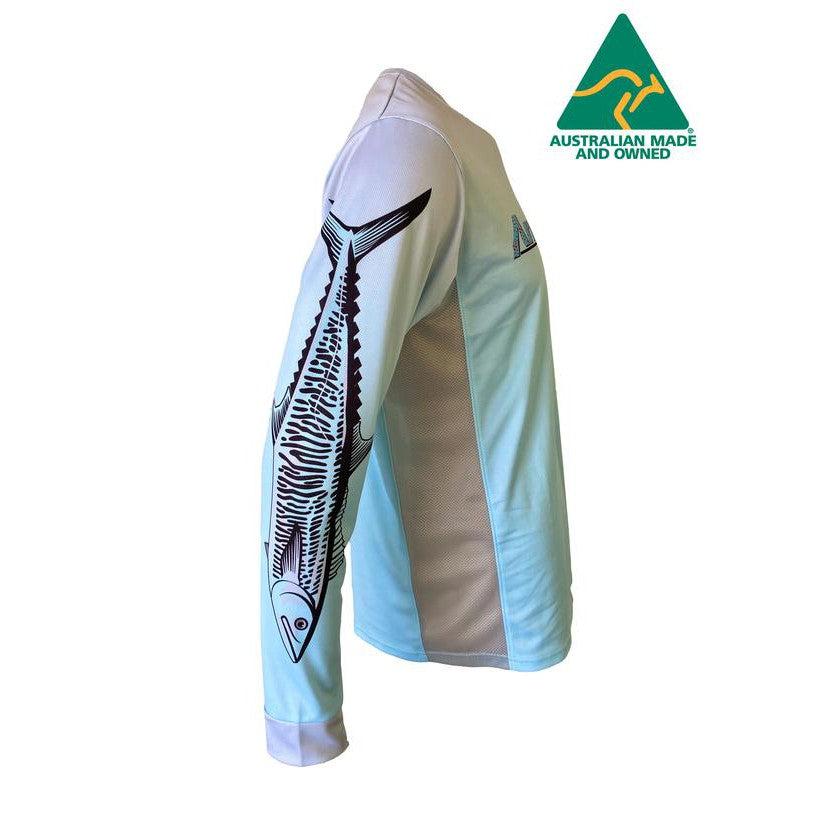 Collarless Long Sleeve Fishing Shirt - Diver