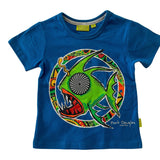 Funky Fish Print T-Shirt - Blue