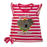 Koalas Next 10km Souvenir T-Shirt - Red & White Stripes